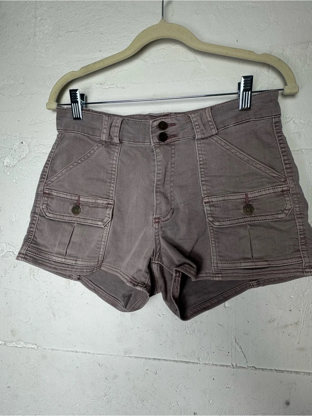 Pistola‎ Chester Cargo Shorts  Y2K Mauve Purple Brown Size Small 26